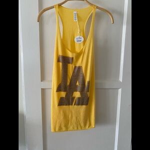 Bright Yellow LA Lakers Tank Size X-Small